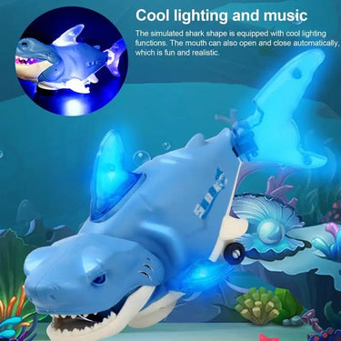 MUSICAL SHARK TOY WITH LIGHT AND MUSIC
